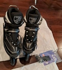 NWT Adult Adjustable Inline Skates w/Light Up Wheels US Women 9.5-12 Men 8.5-11