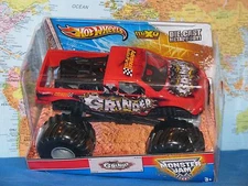 1/24 HOT WHEELS MONSTER JAM GRINDER TRUCK ADVANCE AUTO PARTS MAX-D DIE-CAST  