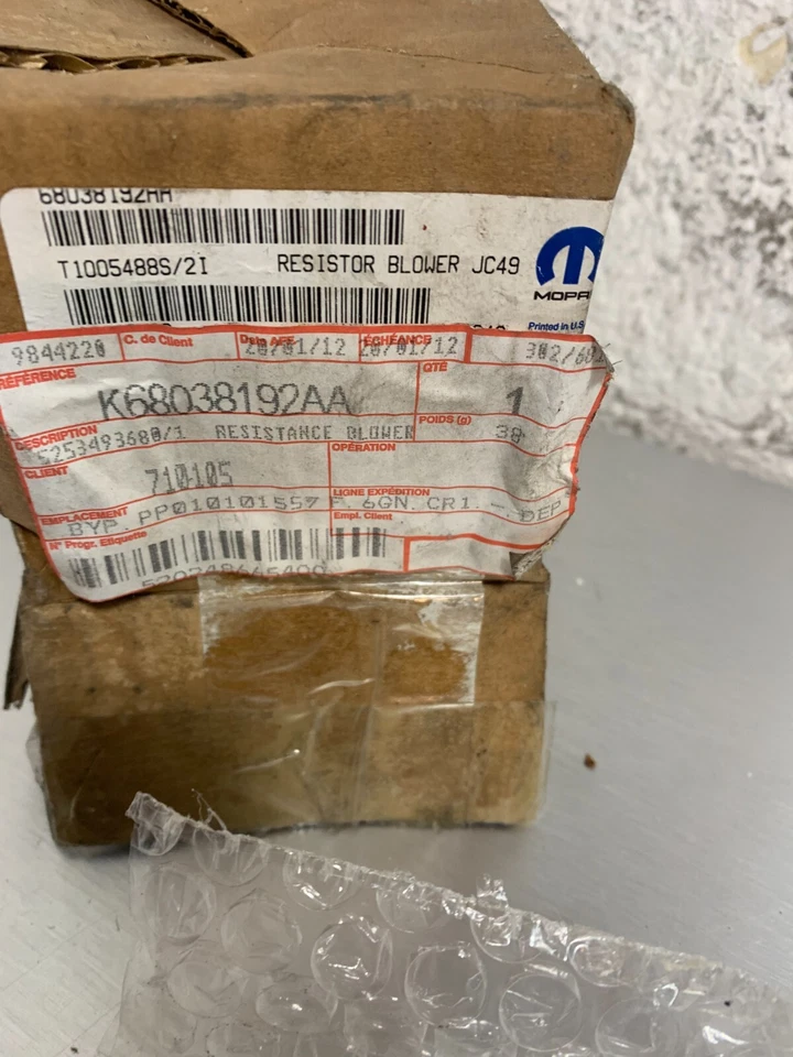 Résistance ORIGINAL moteur ventilateur d'air chauffage Dodge Journey 68038192AA - Imagem 4 de 4