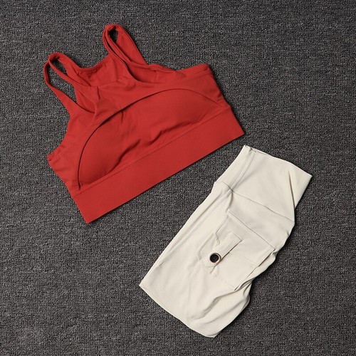 Women's Tracksuit Shorts Yoga Set With Pocket High Waist Sportswear Leggings - 第 27/41 張圖片
