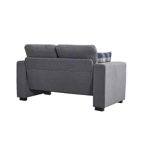 Luxury 2, 3 Seater Linen Fabric Couch Sofa Armchair with 2 Pillows Living Room - Picture 82 of 86