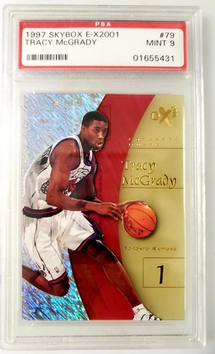 1997 Skybox E-X2001 Tracy McGrady #79 Rookie Card (RC) PSA Mint 9
