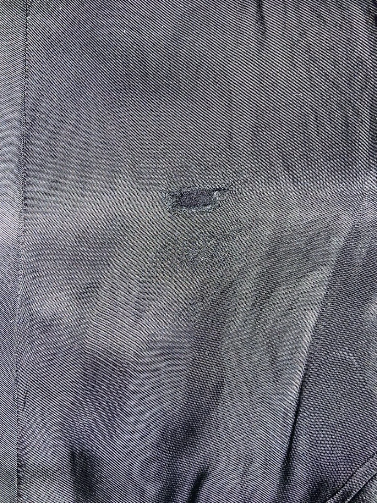 Vtg 1974 US Navy Peacoat 40R Black Melton Wool Pewter Buttons USN 70s Overcoat image 7