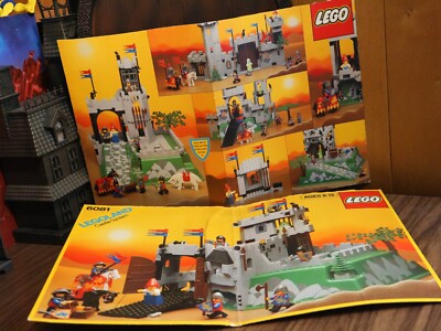 LEGO Castle: King's Mountain Fortress (6081) Box lid and back of