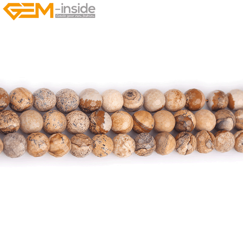 Picture Jasper Woldhorse Jasper Natural Round Loose Beads Jewellery Making 15" - Picture 4 of 40