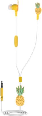 Dresz Kopfhörer Headset Ohrhörer In Ear Slikon Pineapple Edition Kabelgebunden