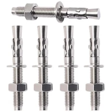 Stainless Steel Concrete Anchors Heavy Duty Wedge Anchor Fasteners 1/2 inch x...