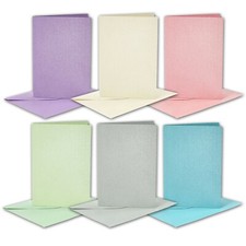 Cards and Envelopes Blanks Craft Cards for card making A6 C6 Glitter Finish 