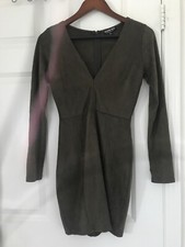 Fashion Nova Dress Long Sleeve Green Dress Size M