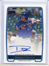 2012 Bowman Prospect Dwight Smith Jr Autograph Rookie Card  Auto