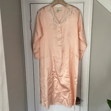 Vtg Natori Women's Nightgown Size XS Neiman Marcus Embroidered