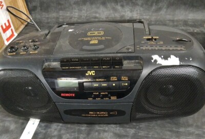 JVC RC-X250 Portable AM/FM/CD/Cassette Boombox Tested Works | eBay