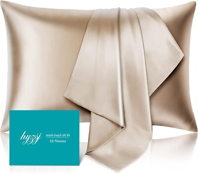 Mulberry Silk Pillowcase for Hair and Skin Standard Size 20''X 26'' with Hidden...