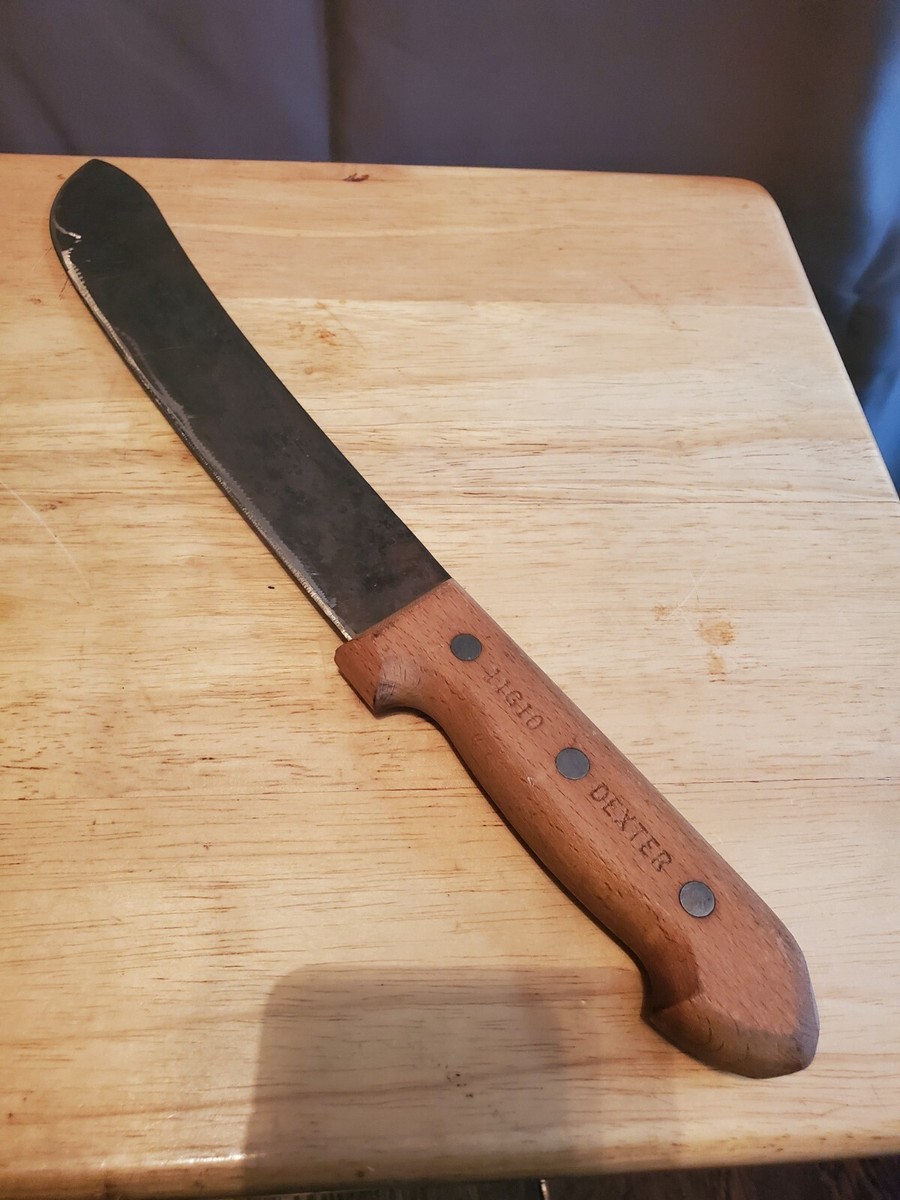 Vintage Fixed Blade Butcher Knife Machete A&P Tea Co Dexter 11GIO