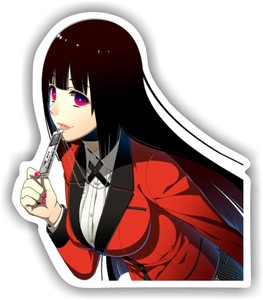 2x kakegurui anime die cut sticker decals size 6x5