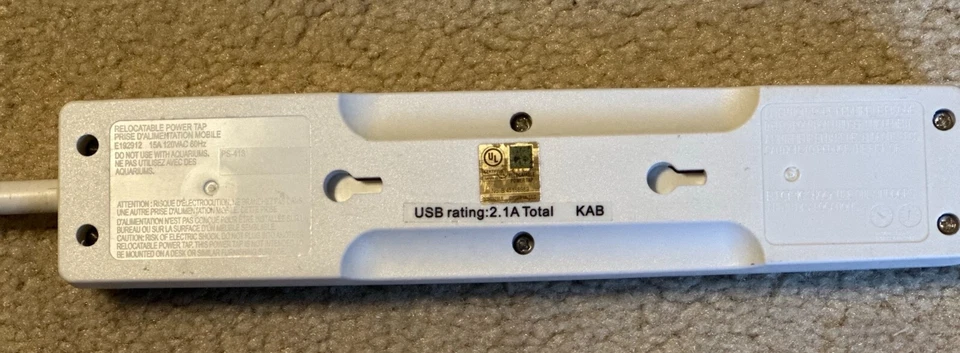 Bluelounge CB-01-BL Cablebox Black (cb01bl) with surge protector - Image 4 of 4