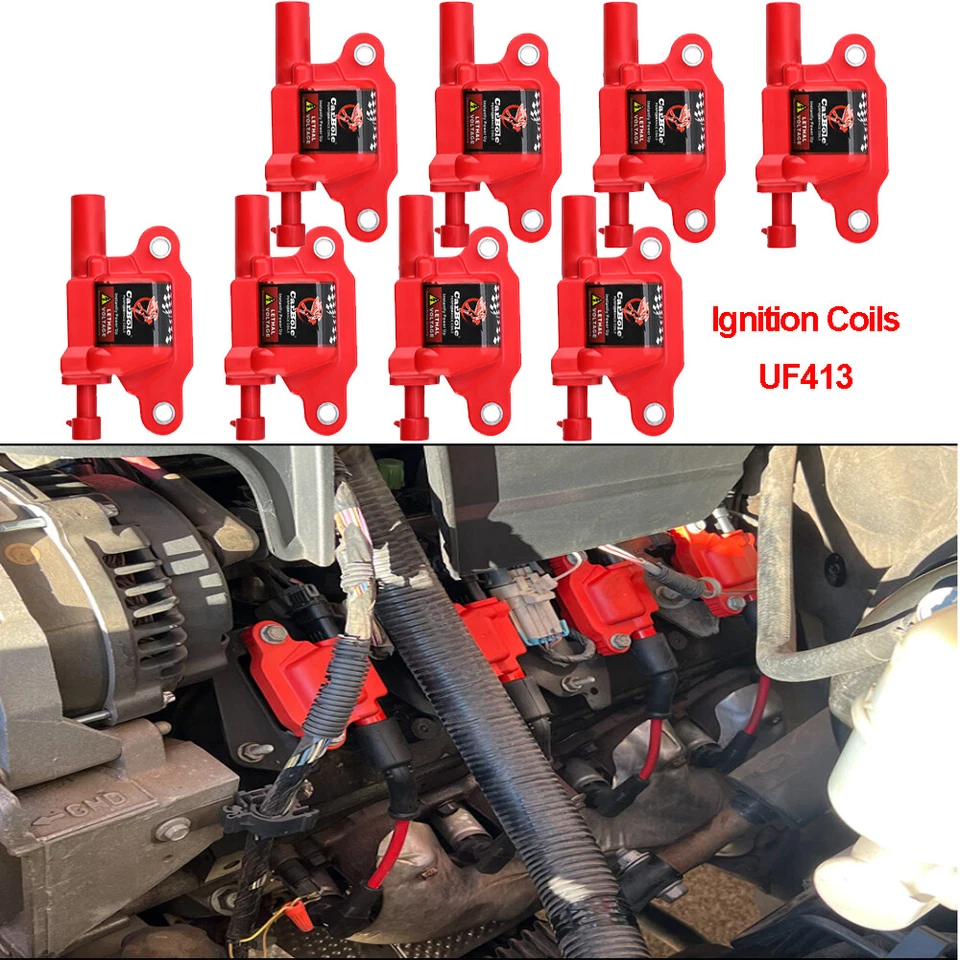 Paquete de 8 bobinas de encendido + bujías 41-962 para Chevrolet Suburban 1500 2007-13 5,3 L Foto 2 de 4