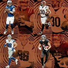 2023 Panini Illusions Football Orange Foil 1-100 You Pick Complete Your Set