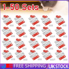 Invisible Magnetic Door Latch Strong Magnet Catch Zinc Plated No Drill Fixing