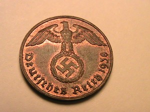 1937-1942-Lot-of-3-German-2-5-10-Pfenning-AU-BU-German-Reich-Deutsche-Coins