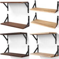 Hängeregal Wandboard Wandregal Schweberegal Bücherregal Holz Metall Regal 2 Eben