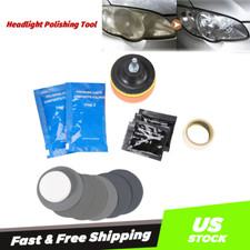 Pro Car Headlight Lens Restoration Repair Kit Polishing Cleaner Cleaning Tool