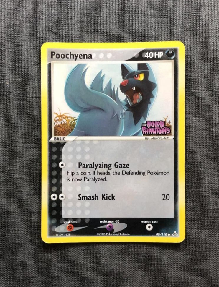 Graubborn Wolf Poochyena Holo *EX* 80/110 - Pokemon - Holon Phantoms - English