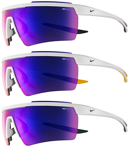 Nike Windshield Elite 20 Rectangular Half-Rim Wrap w/ Field Tint