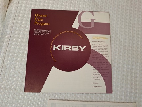 Libro de instrucciones de aspiradora Kirby serie G manual del propietario y piezas de repuesto VHS - Imagen 7 de 9