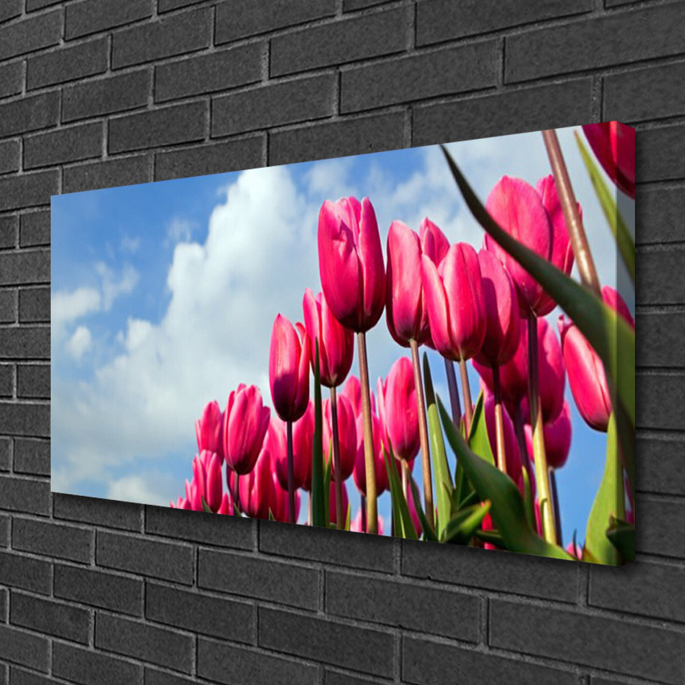 Image sur toile tulipe 100x50 cm pour instaurer une ambiance zen et poétique chez soi