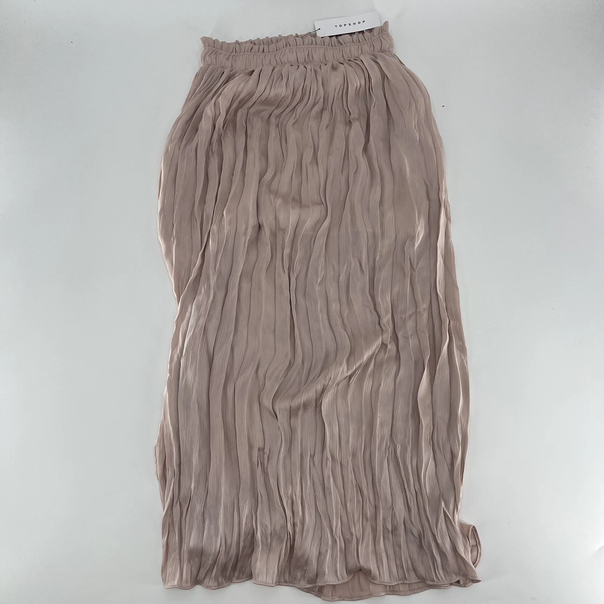 Topshop grey pleated clearance skirt