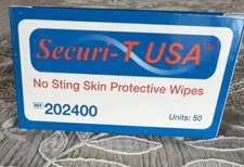 Security-T USA No Sting Skin Protective Wipes 50 Per Pack - Item #202400