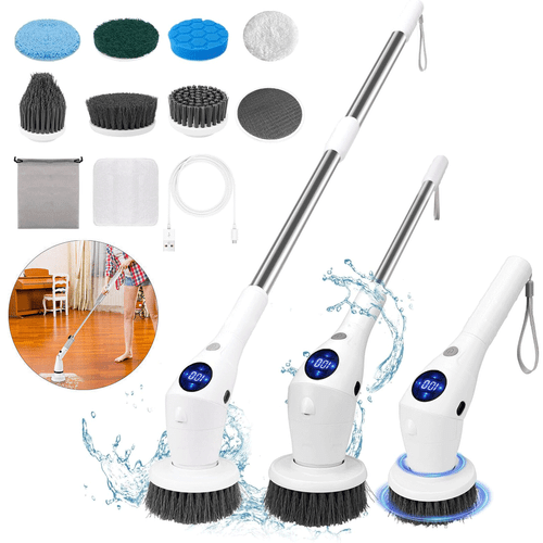 Rechargeable Electric Cordless Cleaning Brush Spin Scrubber Turbo Scrub
