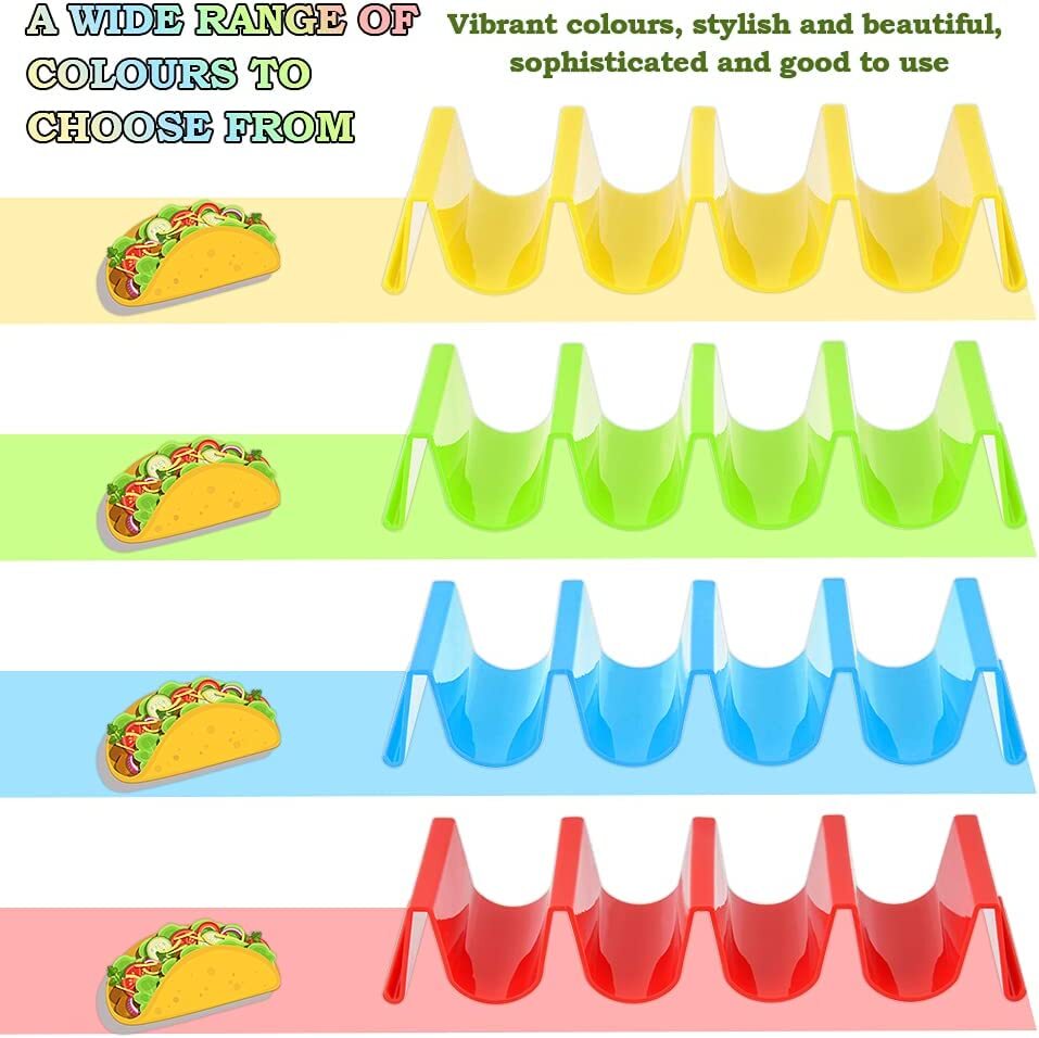 Colorful Taco Rack Stand Mexican Food Wave Shape Taco Shell Tray Holder ...