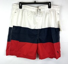 US Polo Assn Men s Color Block Lined Swim Shorts Size 2XL
