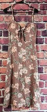 Blush Pink Floral Midi Dress Sz M C68