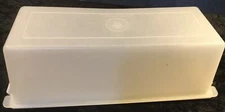 Vintage Tupperware Velveeta Cheese Butter Meat Cracker Keeper Clear w/lid