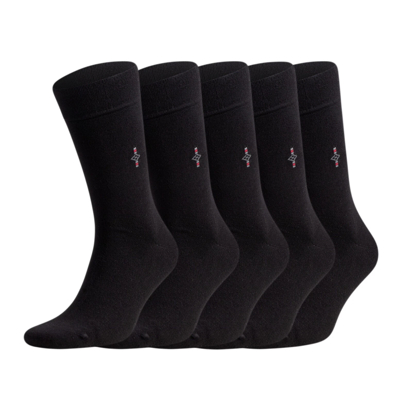Black Bamboo Dress Socks for Men Soft and Casual 5 Pairs