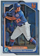 2024 Bowman - Daiverson Gutierrez - New York Mets - Chrome Prospect - #BCP-59