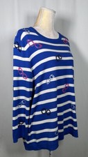 Talbots Women Sweater XL Pullover Cotton Long...