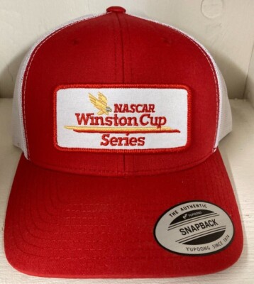 NASCAR Winston Cup SNAPBACK TRUCKER Hat Retro Cap Classic Stock Car New!