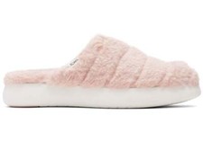 Toms Mallow Mule Fluff Slippers Pink Women's NEW Size 7.5, 8 or 8.5