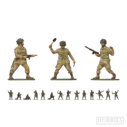 Airfix WW2 Figures 1:32 Model Army Soldiers British German US Infantry Unpainted