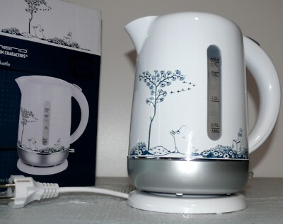 Designer Wasserkocher MOAMIN Serie AUTO OFF 1,7L 360° 2200W Antikalk BPA Frei WH