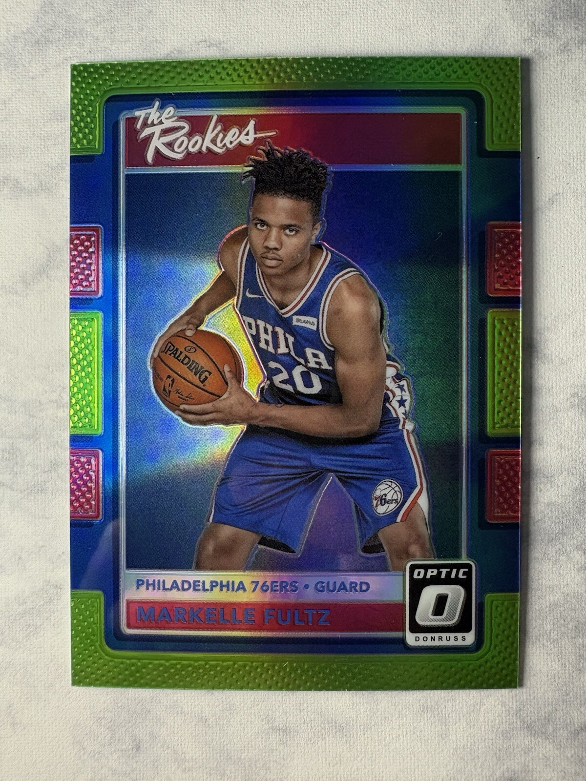 2017 Optic Donruss Markelle Fultz RC 155/175 Lime Green #1