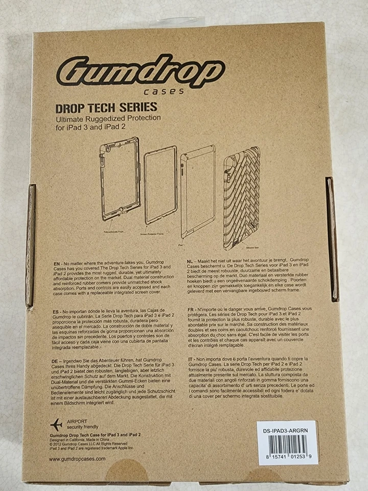 Gumdrop Cases Drop Tech Protection Case for iPad 2 & iPad 3 Ultimate Ruggerized - Image 2 of 3