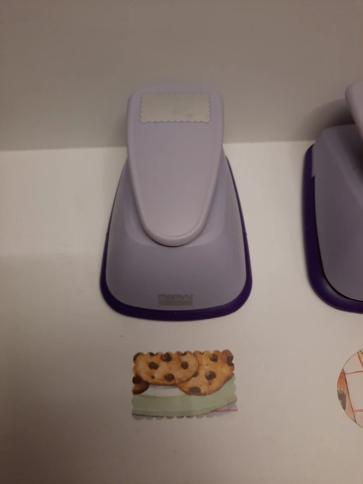 Lote De 3 Punzones De Papel Púrpura - 3 Marvy Uchida Muy Bonitos Usados Foto 2 de 4