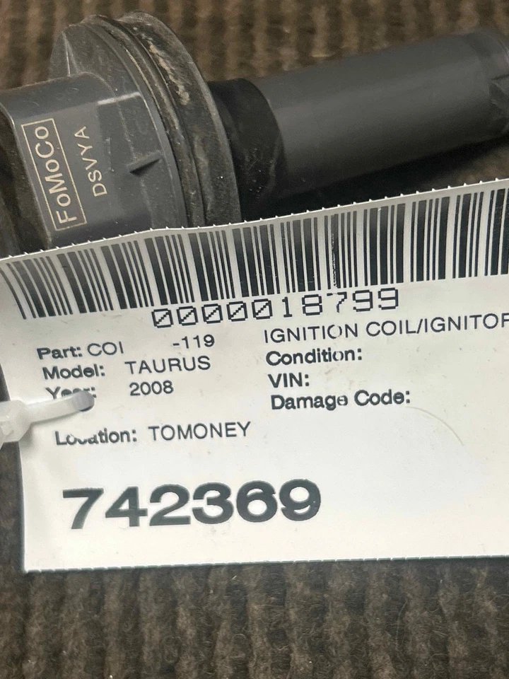 Fits 2008-2016 Ford Taurus Ignition Coil OEM:7T4Z12029E Foto 4 de 4