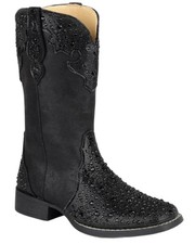 Roper Women's Starlit Western Boot - Broad Square Toe - 09-021-1903-3745 BL
