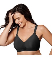 Bra Playtex Secrets Perfectly Smooth Wire-Free 4707 black MSRP- 40.00 38DDD NEW